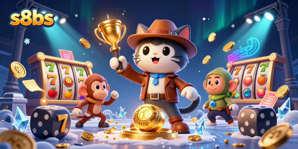 Engage with s8bs casino adventures as an explorer cat uncovers treasures and jackpots.