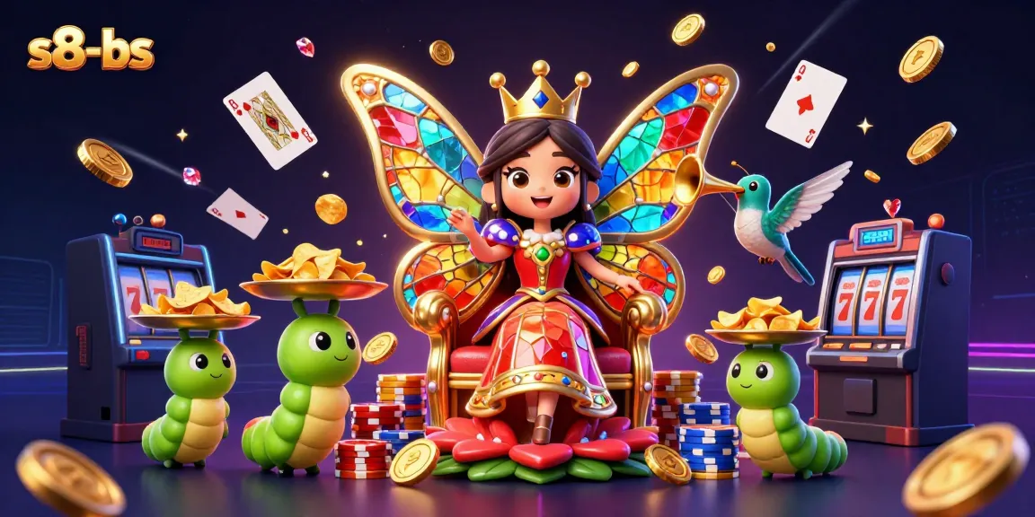 Engage with the thrilling world of s8-bs through this vibrant casino-themed illustration.